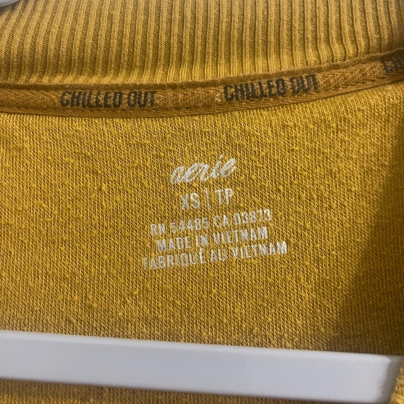 XS Aerie mustard colored chilled out sweatshirt! - Picture 2 of 4